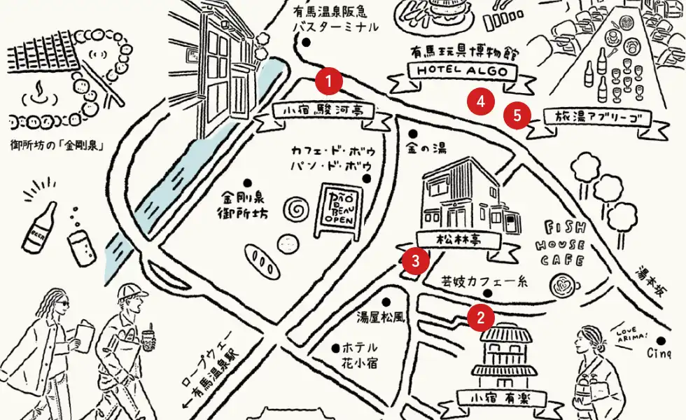 有馬温泉の地図